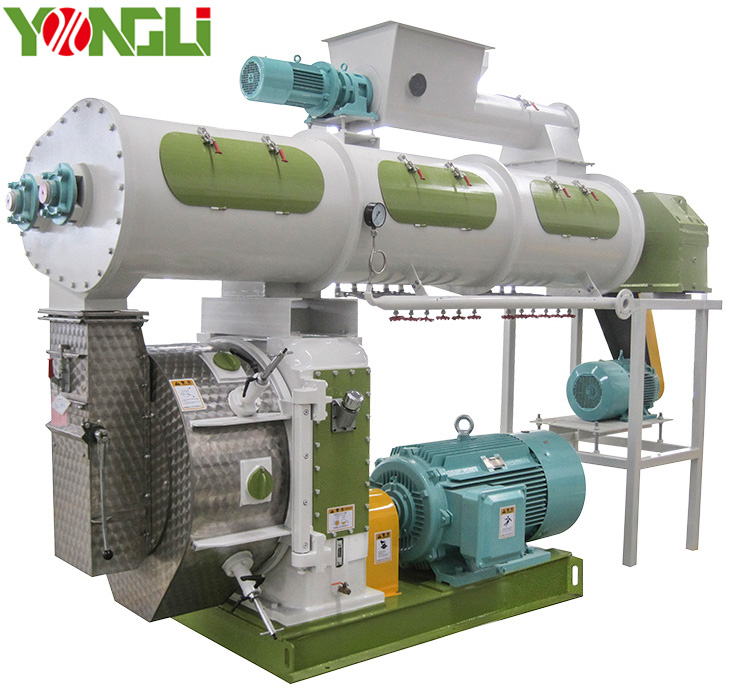 Wood biomass pellet machine